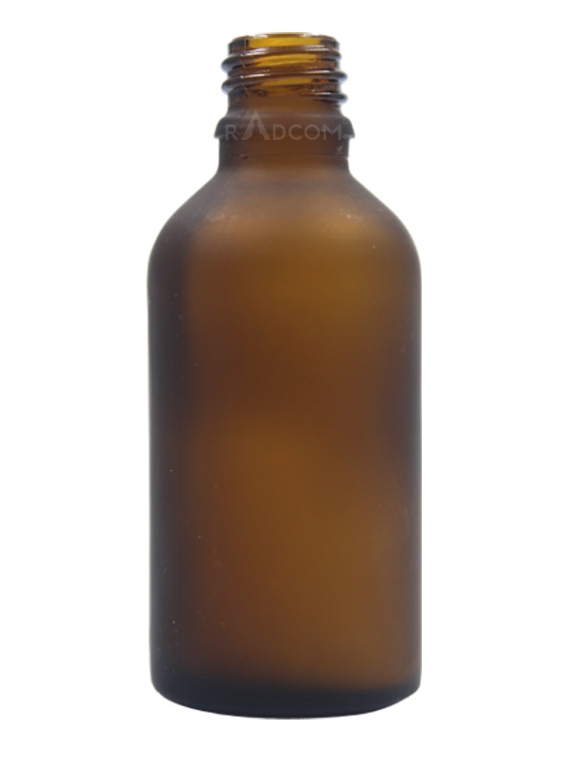 50ML - Amber Frosted-Dropper Bottles